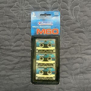 VTG Remarkable M60 Micro Cassette Blank Cassette Tape 60 Min Recording 3pack NEW